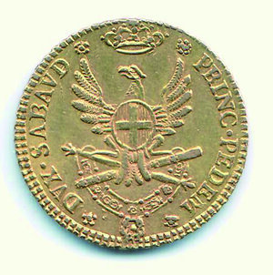 reverse: VITTORIO AMEDEO III - Mezza Doppia 1786