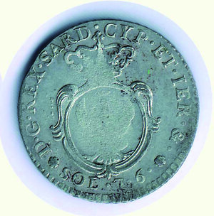 reverse: SAVOIA - Carlo Emanuele IV - 7,6 Soldi 1800