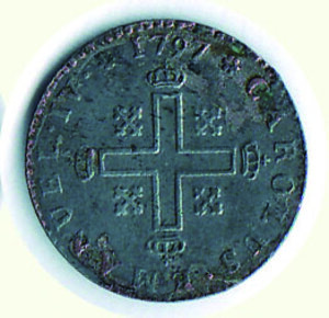 reverse: SAVOIA - Carlo Emanuele IV (1796-1800) - Soldo 1797.