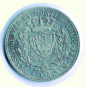 reverse: CARLO FELICE - 5 Lire 1824 TO.