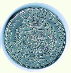 reverse: CARLO FELICE - 5 Lire 1827 GE.