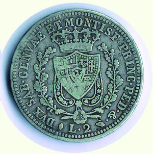 reverse: CARLO FELICE - 2 Lire 1825 To.