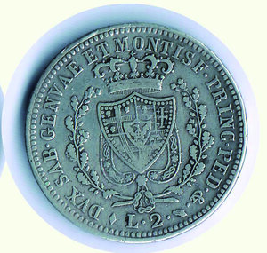 reverse: CARLO FELICE - 2 Lire 1826 To.