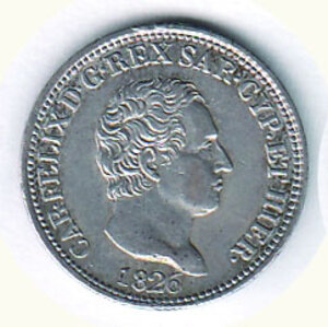 obverse: CARLO FELICE - 50 Cent.1828 TO.