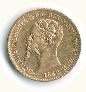 obverse: VITTORIO EMANUELE II - 20 Lire 1852 GE.