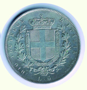 reverse: VITTORIO EMANUELE II - 5 Lire 1860