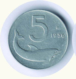 obverse: 5 Lire 1956