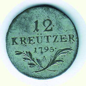 reverse: AUSTRIA - Francesco II - 12 Kreutzer 1795 - Zecca A.