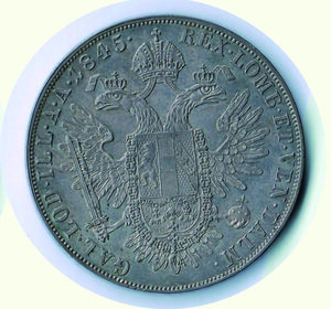 reverse: AUSTRIA - Ferdinando - Tallero 1845