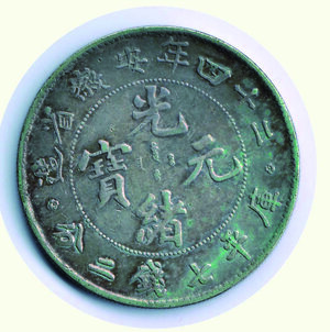 reverse: CINA - Anhwei - Dollar (1898)