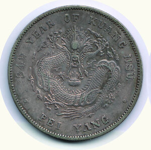 obverse: CINA - Chihli - Dollar (1908) - 34° A. (Peiyang) - Kann 208d.