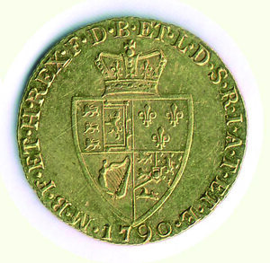 reverse: INGHILTERRA - Giorgio III (160-1820) - Guinea 1790