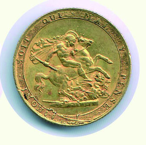 reverse: INGHILTERRA - Giorgio III - Sovrana 1820
