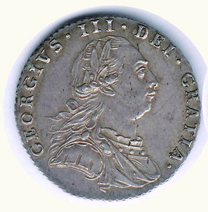 obverse: INGHILTERRA - Giorgio III - 6 Pence 1787