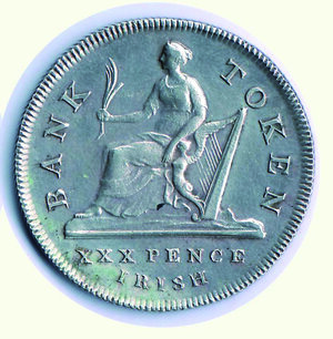 reverse: IRLANDA - Giorgio III - 30 Pence 1808