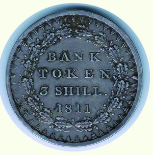 reverse: INGHILTERRA - Giorgio III (Bank of England) - 3 Shilling 1811