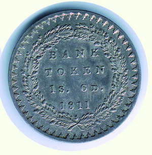 reverse: INGHILTERRA - Giorgio III (Bank of England) - 18 Pence 1811