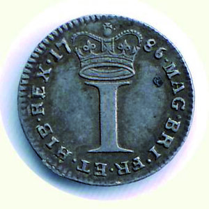 reverse: INGHILTERRA - Giorgio III - Penny 1786