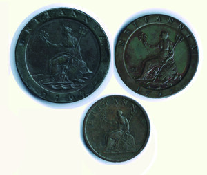 reverse: INGHILTERRA - Giorgio III - 2 Pence e Penny