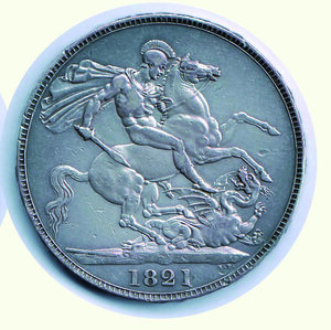 reverse: INGHILTERRA - Giorgio IV - Corona 1821