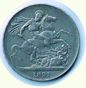 reverse: INGHILTERRA Giorgio IV - Corona 1821 
