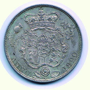 reverse: INGHILTERRA - Giorgio IV - Mezza Corona 1820