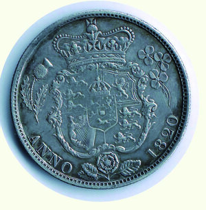 reverse: INGHILTERRA Giorgio IV - Mezza Corona 1820
