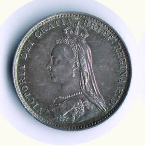 obverse: INGHILTERRA - Vittoria - 3 Pence 1887.