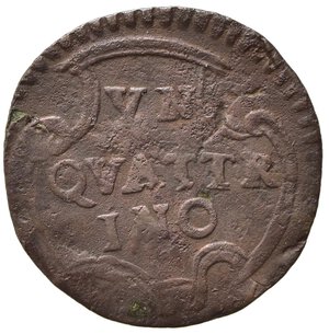 reverse: RAVENNA. Stato Pontificio. Benedetto XIV (1740-1758). Quattrino Cu (1,71 g). Muntoni 855-860. MB+