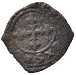 reverse: BRINDISI o MESSINA. Carlo I d Angiò (1266-1285). Denaro Mi (0,74 g). Spahr 40. MB-BB