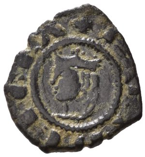 obverse: MESSINA. Giacomo d Aragona (1285-1296). Denaro Mi (0,75 g). Spahr 17-21. BB