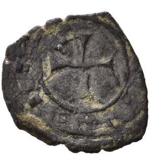 reverse: MESSINA. Giacomo d Aragona (1285-1296). Denaro Mi (0,75 g). Spahr 17-21. BB