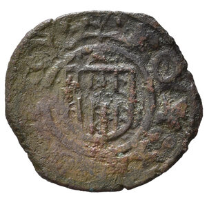 obverse: MESSINA. Alfonso d Aragona (1416-1458). Denaro Mi (0,64 g). MIR 227. MB-BB