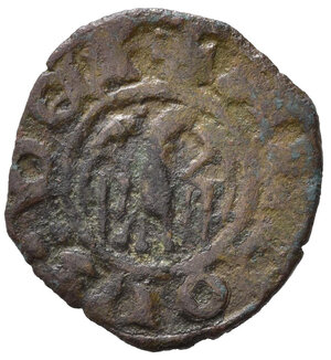reverse: MESSINA. Alfonso d Aragona (1416-1458). Denaro Mi (0,64 g). MIR 227. MB-BB