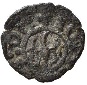 reverse: MESSINA. Giovanni d Aragona (1458-1479). Denaro Mi (0,59 g). MIR 233; Spahr 120-135. qBB