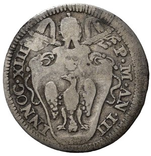obverse: ROMA. Innocenzo XIII (1721-1724). Grosso. Ag (1,12 g). MB