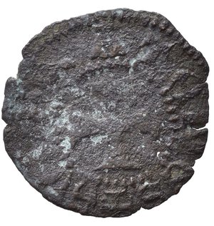 reverse: Oriente Latino. Chiarenza. Imitative a nome di Guglielmo II de la Roche (1388-1394). Denaro tornese . Mi (0,47 g). MB.
