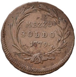 reverse: MILANO. Maria Teresa (1740-1780). Mezzo soldo 1779. BB
