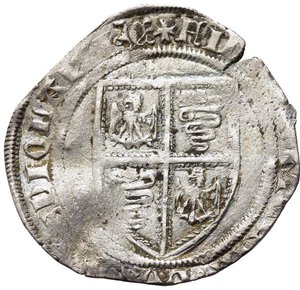 obverse: MILANO. Filippo Maria Visconti (1412-1447). Grosso da 2 soldi Ag (2,31 g). MIR 152. MB+