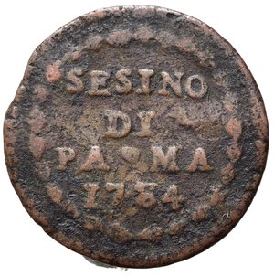 reverse: PARMA. Ferdinando di Borbone (1765-1802). Sesino 1784 Cu (1,12 g). MIR 1088/2. MB