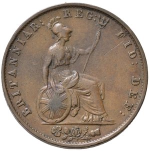 reverse: GRAN BRETAGNA. Victoria. 1/2 penny 1853. Cu. BB