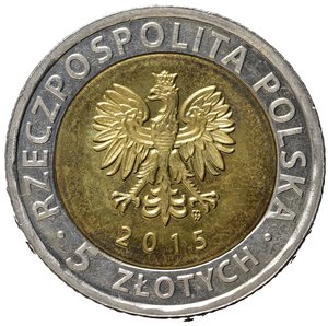 obverse: POLONIA. 5 Zlotych 2015. qFDC