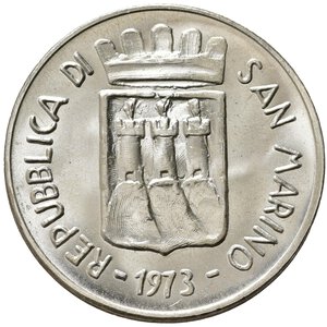 obverse: SAN MARINO. 500 Lire 1973. Ag. FDC