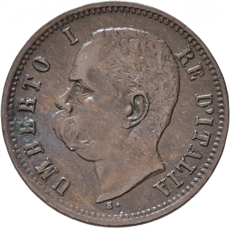 obverse: SAVOIA. Umberto I (1878-1900). 2 centesimi 1898 Roma. BB+
