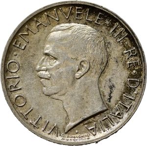 obverse: Vittorio Emanuele III (1900-1943). 5 Lire 1930. Ag. SPL+