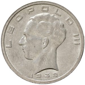 obverse: BELGIO. 50 Francs 1939. SPL