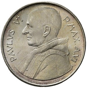 reverse: VATICANO. Paolo VI. 500 lire anno VI. Ag. qFDC