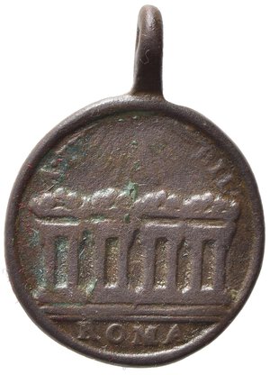 reverse: MEDAGLIE RELIGIOSE. ROMA. Sec. XVIII. Medaglia Giubileo con San Pietro. AE (4,95 g). BB