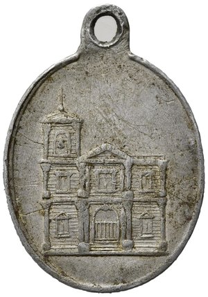 reverse: Medaglie Religiose. Medaglia votiva Sant Antonio - Sorrento. Al (1,18 g). BB