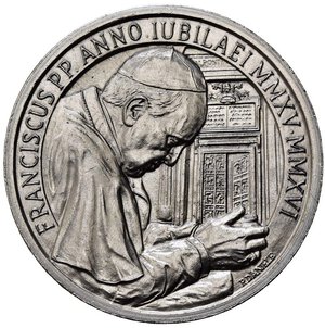 obverse: Medaglie papali. Francesco. Medaglia giubileo 2015-2016. Ag. (23,02 g). Senza scatola e cofanetto. FDC